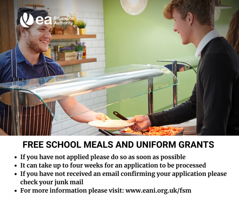 EA Free School Meals/School Uniform/Physical Education Clothing Allowance 2021-22